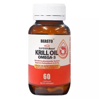 BEASTO 新西兰100%纯净南极磷虾油500MG 60粒/瓶-保质期2026年12月