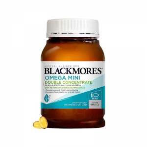 Blackmores 澳佳宝 迷你无腥双倍浓缩鱼油胶囊 400粒-保质期2027年5月
