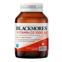 Blackmores 澳佳宝 维生素D3胶囊1000IU 200粒-保质期2027年7月
