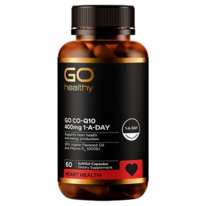 GO HEALTHY高之源高含量400mg辅酶Q10胶囊60粒-保质期2027年10月