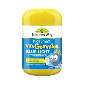 【融化不赔】Nature’s Way 佳思敏儿童蓝莓味蓝光护眼片软糖 50粒-保质期2026年9月