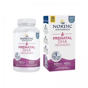 Nordic Naturals挪威小鱼孕妇DHA 180粒-保质期2027年9月