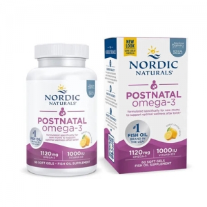 Nordic Natural 挪威小鱼孕妇专用产后DHA鱼油软胶囊 哺乳期专用 60粒-保质期2026年10月