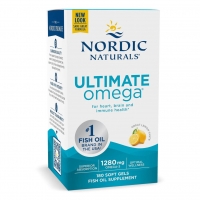 Nordic Naturals 挪威小鱼终极高浓缩北极深海Omega-3鱼油柠檬味 180粒-保质期2028年1月