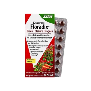 red seal红印Floradix 有机天然补铁片 84 片-保质期2026年7月
