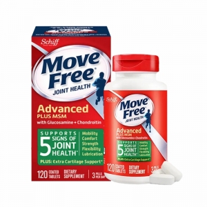 Move Free 益节 美国维骨力 舒缓款 绿瓶 120粒 氨糖加强款-保质期2027年4月