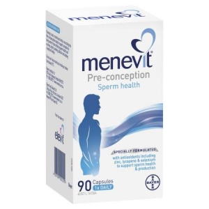 elevit 爱乐维 男款Menevit男性备孕胶囊 营养/提高精子活力 90粒-保质期2026年10月