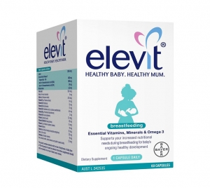 elevit 爱乐维 哺乳母乳喂养 复合营养素胶囊 60粒-保质期2028年3月