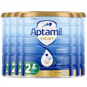【新西兰直邮快线】Aptamil 爱他美金装 2段(6-12个月) *6罐 保质期至2027年2月左右