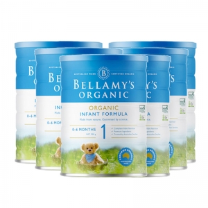 【新西兰直邮BC清关快线】Bellamy's 贝拉米 1段(0-6个月) 900g 6罐-保质期2027年3月