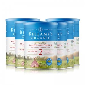 【新西兰直邮BC清关快线】Bellamy's 贝拉米 2段(6-12个月)900g 6罐 -保质期2027年3月