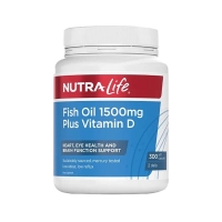 Nutralife 纽乐 深海鱼油+VD 1500毫克 300粒-保质期2028年7月
