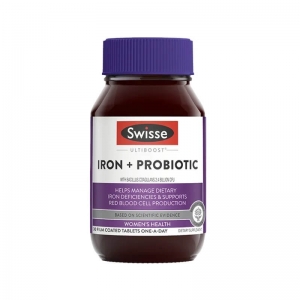 Swisse 铁+益生菌红润瓶 30粒-保质期2027年6月