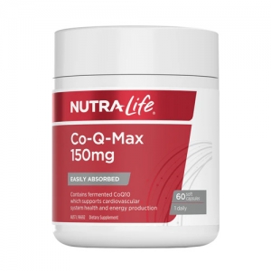 NutraLife纽乐复合150mg辅酶Q10胶囊60粒-保质期2026年11月