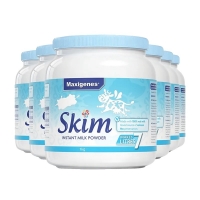 【新西兰直邮BC清关快线】Maxigenes 美可卓脱脂奶粉蓝妹子1kg*6罐装 保质期至2027年2月
