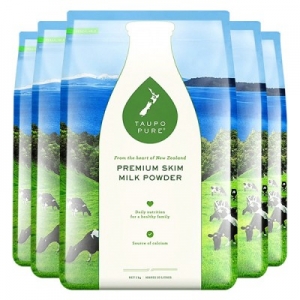 【新西兰直邮快线】Taupo Pure 特贝优脱脂袋装奶粉1kg*6袋装 保质期至2027年2月