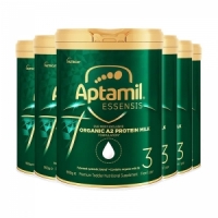 【新西兰直邮富腾达8周】Aptamil 爱他美有机A2奇迹绿罐蛋白奶3段6罐 保质期至2027年10月