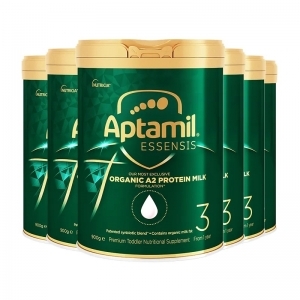 【新西兰直邮富腾达8周】Aptamil 爱他美有机A2奇迹绿罐蛋白奶3段6罐 保质期至2027年10月