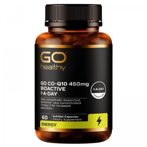 GO Healthy高之源高含量450mg辅酶Q10 60粒-保质期2027年8月