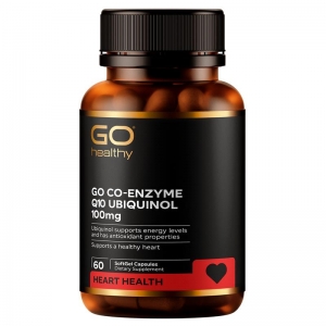 Go Healthy 高之源 Co-Q10 Ubiquinol 100mg 泛醇还原型辅酶 60粒-保质期2027年10月