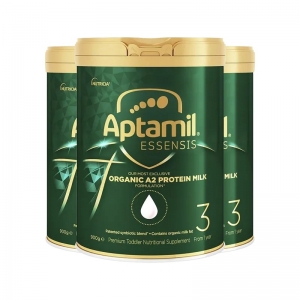 【新西兰直邮富腾达慢线】Aptamil 爱他美有机A2奇迹绿罐蛋白奶3段2罐 保质期至2027年2月