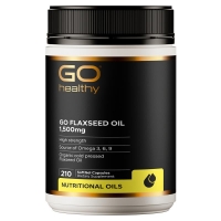 Go healthy高之源1500mg 亚麻籽油胶囊210粒-保质期2027年8月