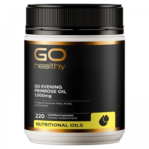 Go healthy高之源1000mg月见草油胶囊220粒-保质期2028年1月