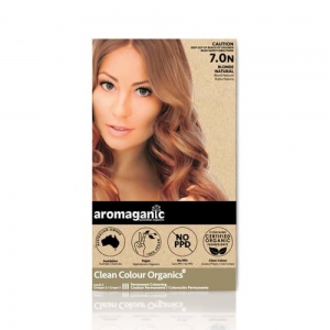 aromaganic 7.0N Medium Blonde Natural染发膏中度亚麻籽色（运输途中若产生漏液，不予理赔）