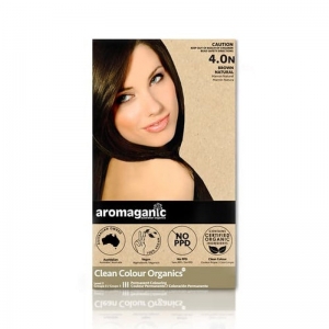 Aromaganic 4.0N 100% No PPD染发膏自然棕色（运输途中若产生漏液，不予理赔）