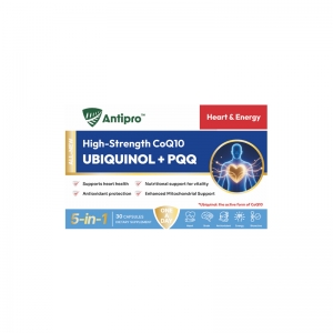 AntiPRO还原型泛醇辅酶+PQQ+硒 30粒-保质期2028年7月