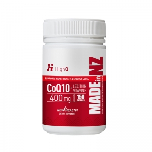 HighQ CoQ10+lecithin&VE Co-q10 400mg 辅酶 150粒-保质期2028年8月