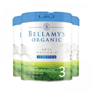【澳洲直邮】Bellamy's 贝拉米有机A2白金3段(1-3岁)800g*6罐 保质期2028年1月