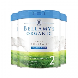 【澳洲直邮】Bellamy's 贝拉米有机A2白金 2段(6-12个月)800g*6罐 保质期2027年11月