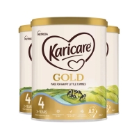 【新西兰顺丰直邮快线】Karicare 可瑞康金装A2-4段(2岁以上)3罐 保质期2027年12月