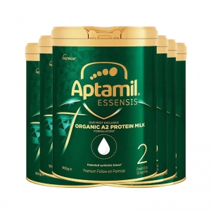 【新西兰直邮富腾达8周】Aptamil 爱他美有机A2奇迹绿罐蛋白奶2段6罐 保质期至2027年10月