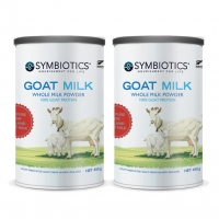 【新西兰直邮时安达普通线】Symbiotics 升倍顶级山羊奶粉全脂 450g*2罐 2028年1月